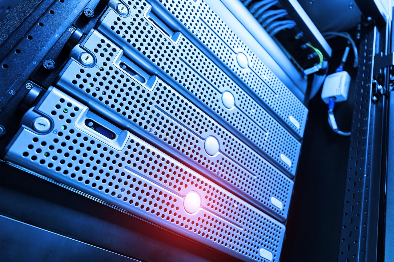 Enterprise server infrastructure representing scalable IT service solutions